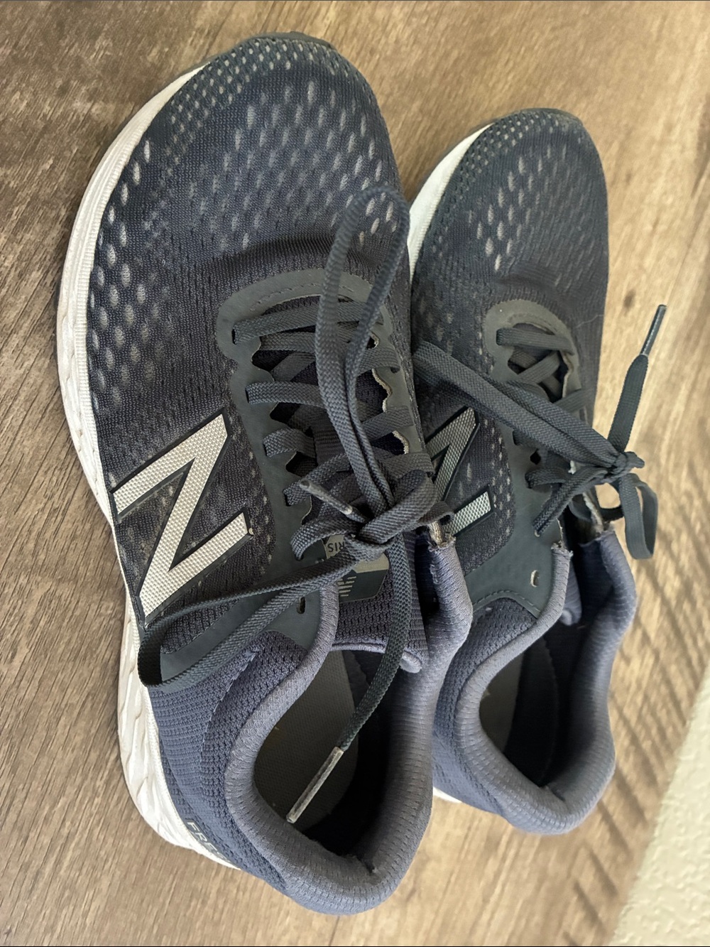 New Balance Blue and White Running Sneakers